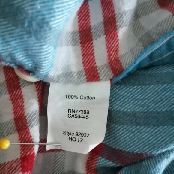 J. Crew Mens Blue Long Sleeve Collared Check Flannel Button Up Shirt Size M - Picture 7 of 7